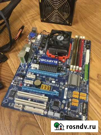 Gigabyte GA-MA785G-UD3H + озу + проц + питание Санкт-Петербург - изображение 1