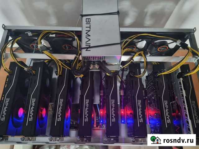 Майнинг ферма 265mh Rx580/570 8gb Сочи - изображение 1