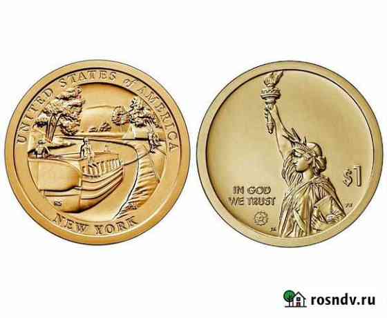 1 доллар США 2021 г.Инновации.Канал Эри.Из ролла Санкт-Петербург