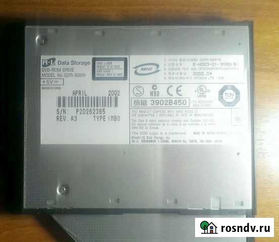 DVD-ROM GDR-8081n для ноутбуков IBM ThinkPad A31 Санкт-Петербург - изображение 1