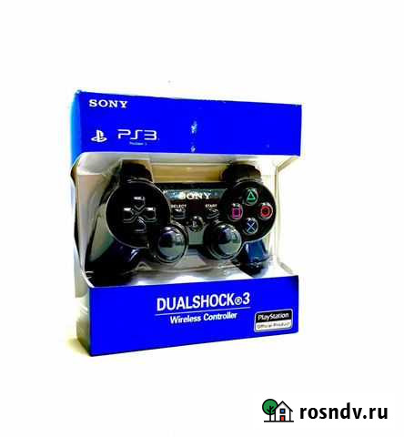 Джойстик для PS3 Dual Shock 3 (черный/коробка) Октябрьский - изображение 1