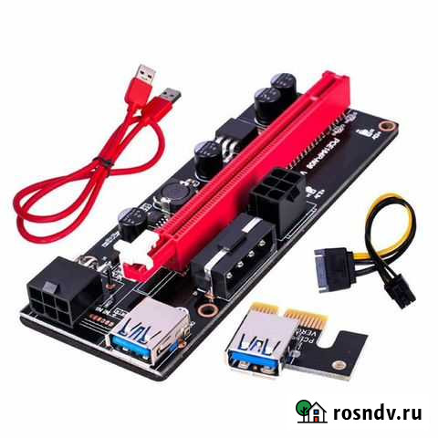 Райзер 009s molex pci-e 1x-16x pci-e Москва - изображение 1