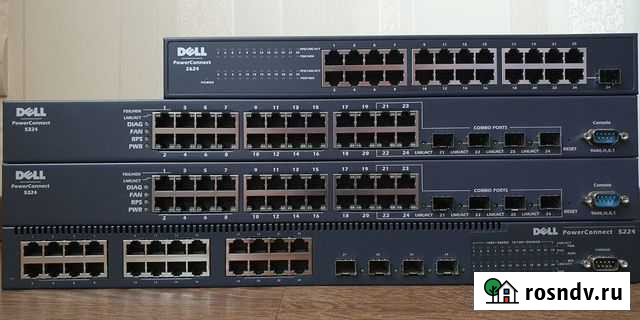 Свитчи коммутаторы Dell состояние новых Калининград - изображение 1