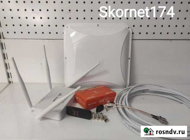 Комплект интернет на дачу в офис 3G 4G Wi Fi MiMo Челябинск - изображение 1