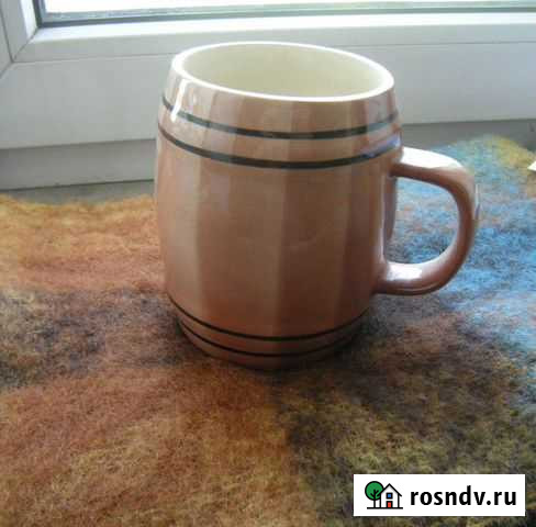Кружка пивная керамическая, винтаж Магнитогорск - изображение 1