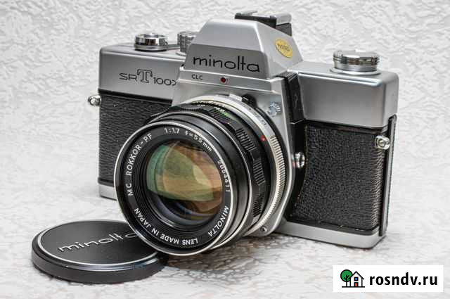 Зеркальная пленочная камера Minolta srT100x Москва - изображение 1