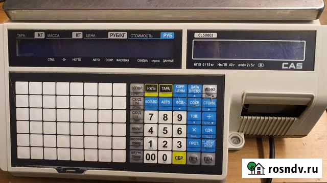 Весы с печатью этикеток CAS CL5000J Санкт-Петербург - изображение 1