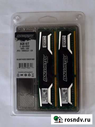Micron Ballistix Sport DDR3 1333.8GB2x4GB новая Белгород - изображение 1