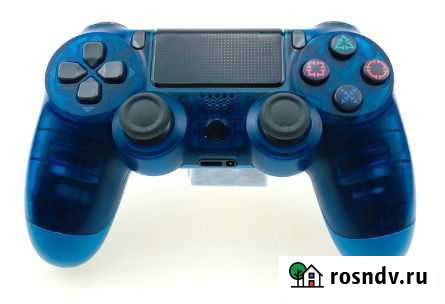 Dualshock 4 v2 PS4 Transparent Blue Новосибирск - изображение 1