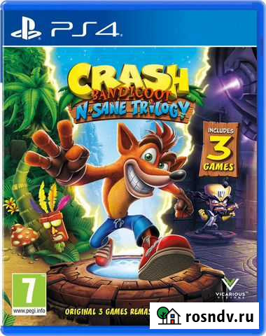 Crash Bandicoot N-Sane Trilogy для PS4 Комсомольск-на-Амуре - изображение 1