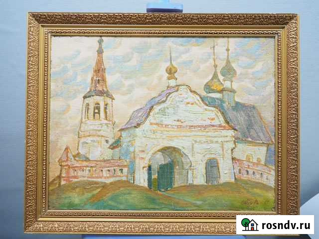 Картина В.Обух «Церковь Бориса и Глеба в Кидекше» Санкт-Петербург - изображение 1