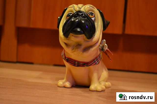 Статуэтка (фигурка) мопс бежевый коллекция Москва - изображение 1