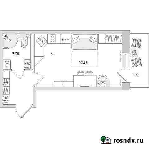 Квартира-студия, 29 м², 1/15 эт. на продажу в Санкт-Петербурге Санкт-Петербург