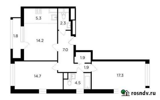 3-комнатная квартира, 70 м², 6/22 эт. на продажу в Московском Московской области Московский