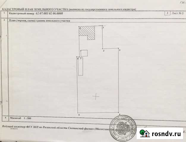 Участок СНТ, ДНП 726 сот. на продажу в Милославском Милославское - изображение 1