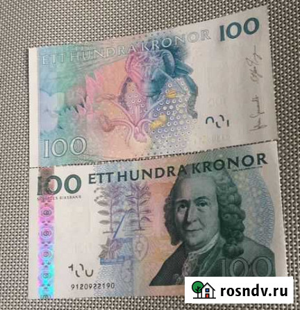Банкнота Швеция 100 крон 2006-2014 UNC Москва - изображение 1