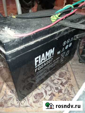 Аккумулятор Fiamm FG2A007 12В 100Ач Пестрецы - изображение 1