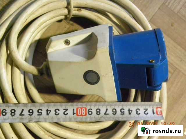 Розетка 32А/220-250V, кабель 9 метров Самара - изображение 1
