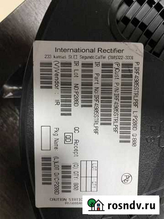 Транзистор IRF4905spbf Чебоксары - изображение 1