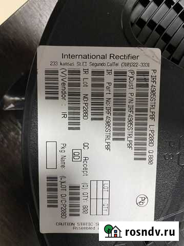 Транзистор IRF4905spbf Чебоксары - изображение 1