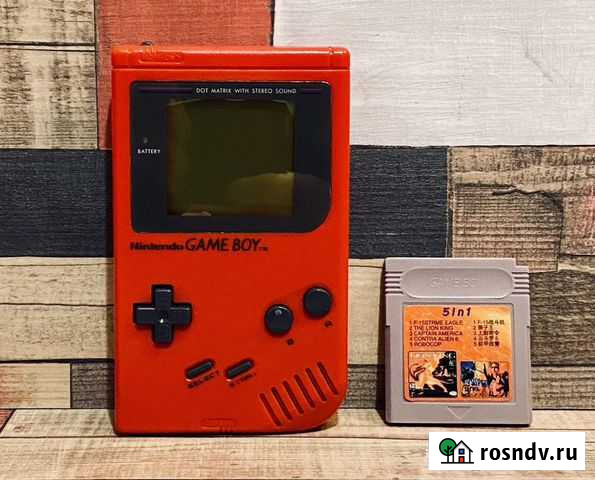 Game Boy Original Red + 5в1 Москва - изображение 1