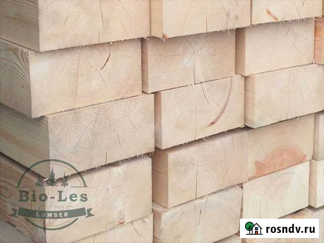 Брус обрезной из сосны 90х190х6000 1 сорт Москва - изображение 1