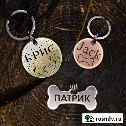 Адресник для собаки с индивидуальной гравировкой Москва - изображение 1