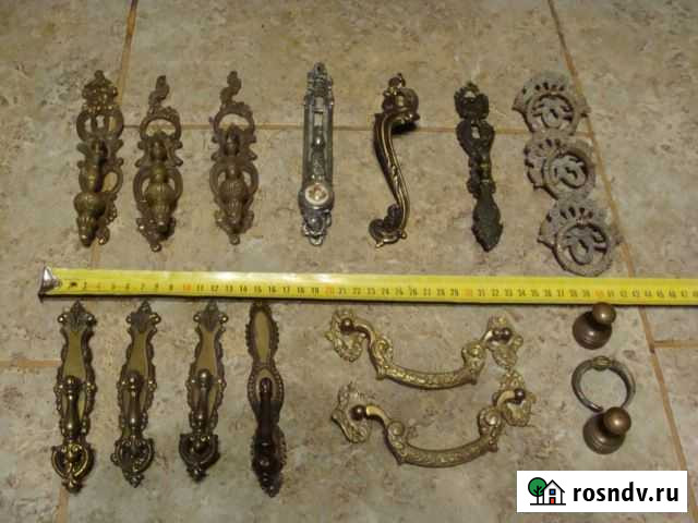 Старинная фурнитура №16 ручки шкаф стол комод медь Воронеж - изображение 1