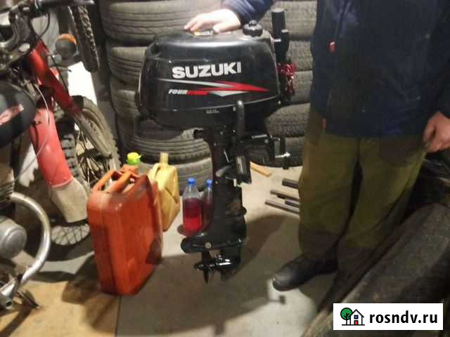 Лодочный мотор сузуки 6 л.с продам Тулун - изображение 1