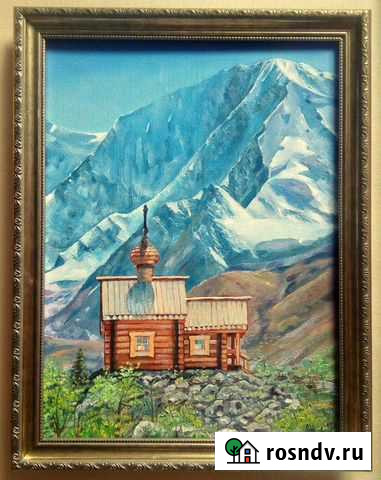 Картина Алтай. Часовня Михаила Архангела холст м Новосибирск - изображение 1