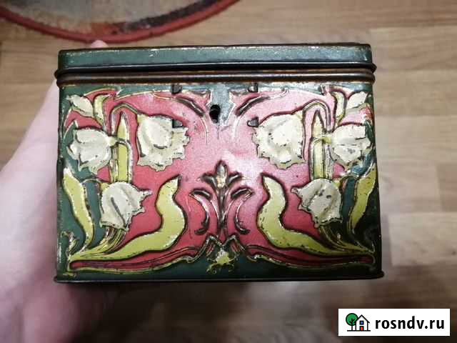 Антикварная, жестяная, чайная коробка Нижний Новгород - изображение 1