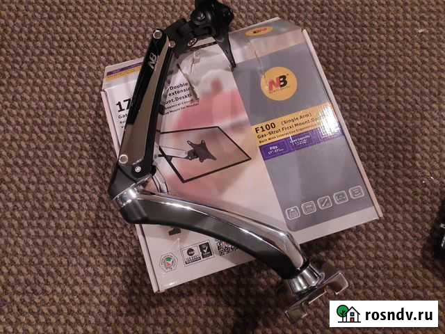 Кронштейн для монитора North Bayou F100 Chrome Мурманск - изображение 1