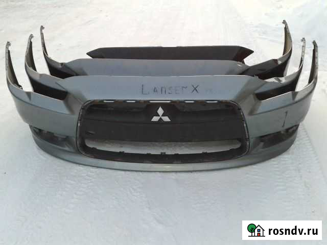 Бампер перед рестайлинг Mitsubishi Lancer X c 2011 Набережные Челны - изображение 1