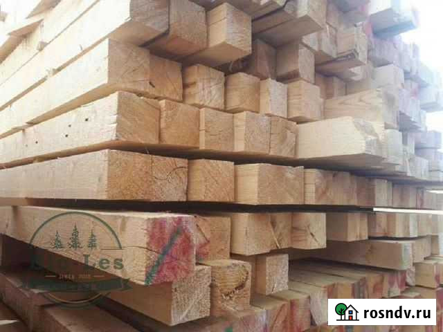 Брус обрезной из ели 100х100х6000 2 сорт Москва - изображение 1