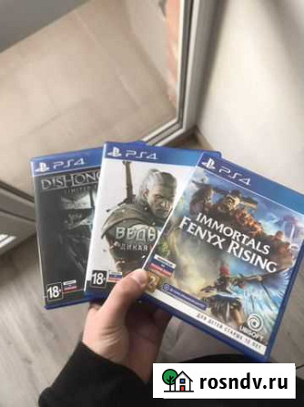 Игры ps4 Dishonored 2, Ведьмак 3, Immortals Fenyx Нижний Тагил - изображение 1