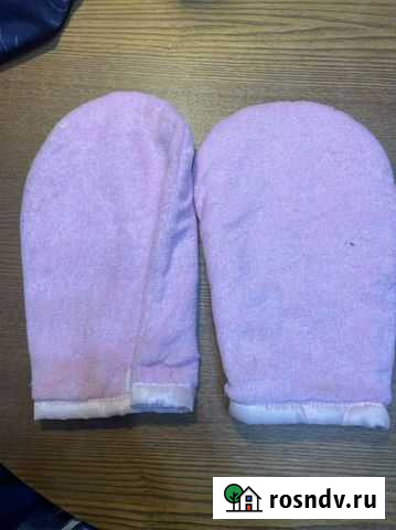Варежки махровые для парафинотерапии, розовые Астрахань - изображение 1