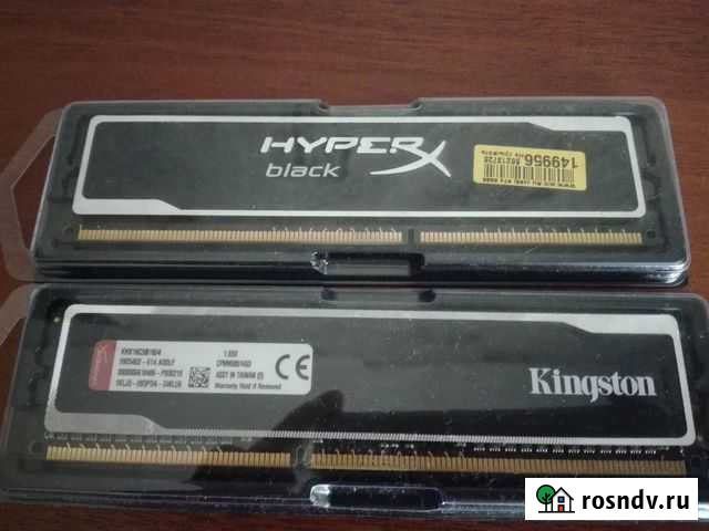 Kingston HyperX DDR3 4gb+4gb 1600 Mhz Челябинск - изображение 1