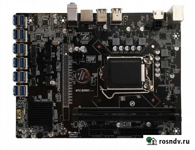 Материнская плата BTC b250c на 12 карт Кемерово - изображение 1