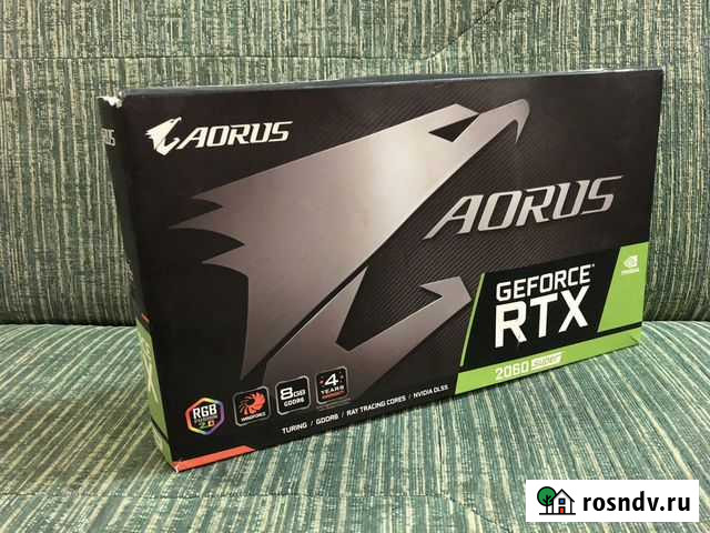 Gigabyte aorus rtx 2060 super 8gb Тюмень - изображение 1