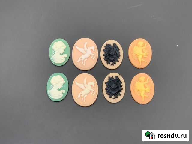 Фурнитура Камея Пегас Ангел Дама Роза кабошон 8шт Санкт-Петербург - изображение 1