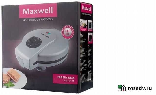 Вафельница Maxwell 800Вт Далматово - изображение 1