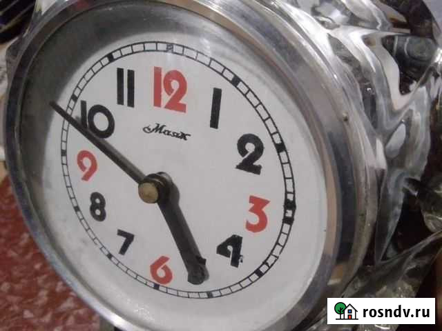 Настольные часы маяк в хрустальном корпусе СССР Москва - изображение 1