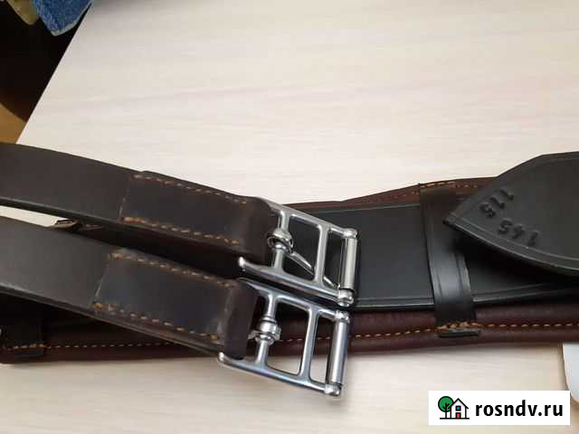 Подпруга кожаная, универсальная 115-145см Москва - изображение 1