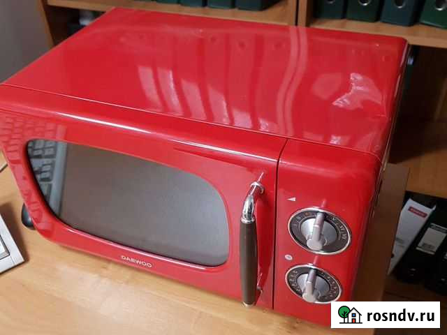 Микроволновая печь Daewoo красная Москва - изображение 1