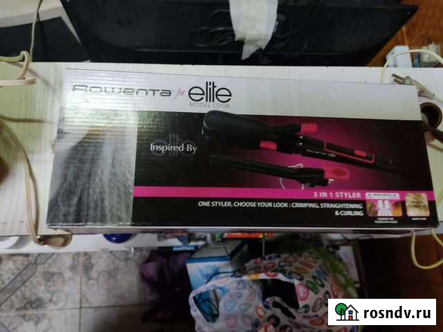 Утюжек для волос Rowenta elite. 3 в 1 Ахтубинск - изображение 1