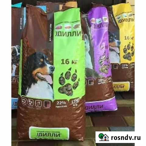 Корм сухой «Дилли» для собак 16 кг. Доставка Уссурийск - изображение 1
