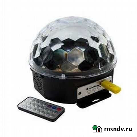 Диско шар MP3 magic ball light, 48276 Уфа - изображение 1