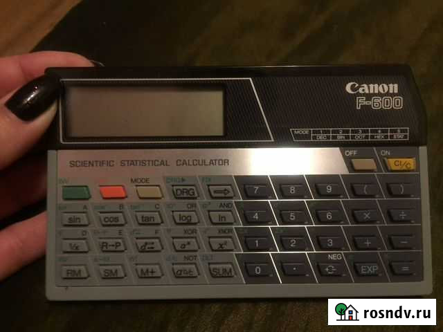 Калькулятор Canon F-600 Scientific Statistical Cal Москва - изображение 1