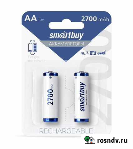 Аккумулятор smartbuy AA, 2700 mA*h, 52027 Уфа - изображение 1