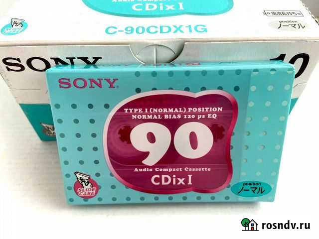 Аудиокассеты кассеты Sony CDix I 90 - 1999 г Москва - изображение 1